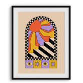 Retro-Futuristic Forms Wall Art Decor